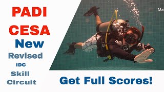 CESA 🤘 New Revised PADI IDC Skills Circuit • Divemaster - Controlled Emergency Swimming Ascent