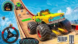 Monster Truck Stunt Racing - Car Racing 3D Game - Android Gameplay 😍#game   #monstertruckstunt