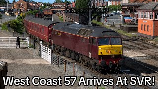 SVR | West Coast 57010 Arrives For The Diesel Gala | 20189 Works a SOLO Saloon Coach 