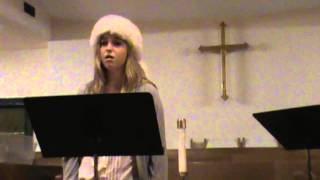 Melissa Hudson - The Christmas Song - Gregory Cross Vocal Academy Christmas Recital 2012