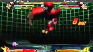 6-6-11 FlashMetroid (Iron Man/Dante/Tron) vs Ryan Hunter (Dante/Amaterasu/Dormammu) 2 - MvC3