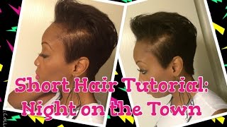 Short Hair Tutorial: Night on the Town