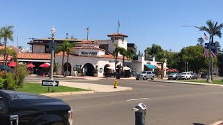 Sunny Summer's Day Walk Down Orange Ave. in Coronado California - July 2020