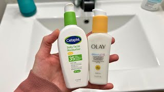 Cetaphil vs. Olay | Daily Facial Moisturizer with Sunscreen