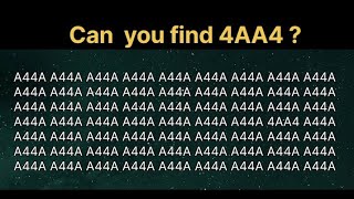 Can you find"4AA4"||😍||#opticalillusion #braintest #iqtest  #youtube #trending #puzzle #iq