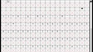 FontForge Empty Slots