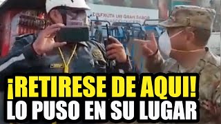 Military officer puts traffic cop in his place after he disrespects him