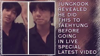 OMG!🤭💋Jungkook Revealed He Did This To Taehyung Before Going In Live (Latest) #bts#jungkook#taehyung