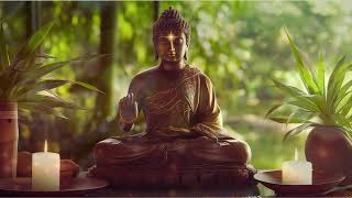 528Hz Sacred Harmony: Buddha's Path | 1-hour Meditation Music with Gentle flowing water sounds