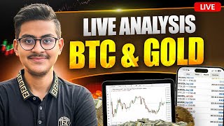 LIVE XAUUSD Gold & BTC Bitcoin Analysis | KRISH GUMBER LIVE STREAM | MARCH 3 | DAY 94