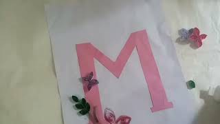 Quilling letter frame/quilling frame#easygiftideas#quillingart#quillingletter#quillingframe#repost 