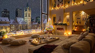 Soothing Jazz in Luxury Christmas Apartment 🌁🎄 Soft Piano Jazz Music for Relax, Stress Relief & Work