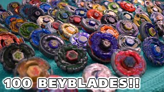 I Did a 100 Beyblade Battle!