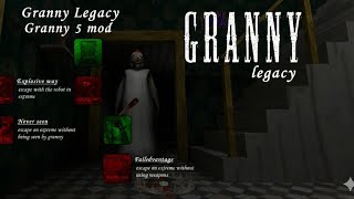 Granny legacy mod in granny grandpa #granny5 #granny #granny5mod 