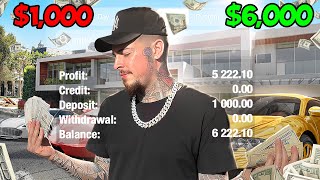 Turning $1,000 into $6,000 in 4 Days Trading Forex LIVE