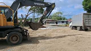 volvo EW145B wheel excavator engine low power