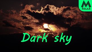Sun in the dark sky