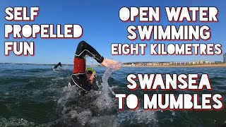 Sea Swimming Swansea Bay - 8 kilometres of open water sea swimming from Swansea to Mumbles