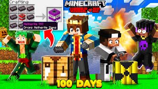100 days but YOU CAN CRAFT SUPER OP TNTs In Hardcore Minecraft 😱