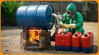 I Made Free Fuel at Home ! This How I Turn Plastic into Gasoline ⛽