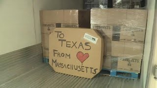 From Massachusetts with love: Truckloads of food head to Texas, courtesy of US veterans, New England