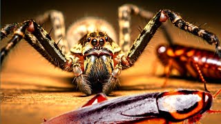 Huntsman Spider In House: How They Catch And Eat Their Prey #spider #insects #animals