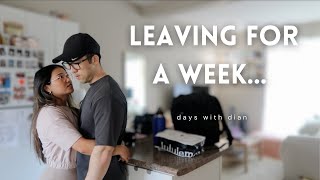 Living alone for a week 👋🏼 (husband is leaving + deep clean with me + total eclipse)