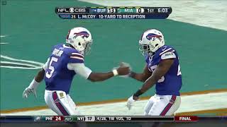 LeSean McCoy's FIRST TD as a Buffalo Bill - Bills vs. Dolphins, 9/27/15