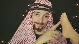 ASMR Sheik Apaixonado • Massagem nos pés + atenção intensa