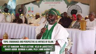 Endurance and Perspective as Virtues of Islam