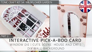 Interactive Pickaboo Window Card - Window Shape Die - Kitten | Tonic Craft Kit 54 ENG