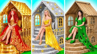 We Build Amazing Doll House | Poor vs Silver vs Gold Challenge by Multi DO Girls