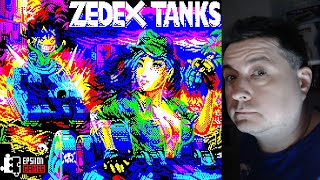Let's Play Zedex Tanks - *NEW* ZX Spectrum 128K 2023 Homebrew game - Gameplay - DVDfeverGames