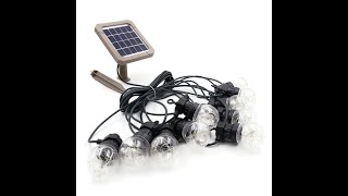 Advanced Solar Fairy Lights 10 Classic Durable LED Bulbs String Warm White - Sunny Bunny Solar AU