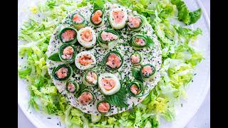 Cooks playground_Smoked Salmon Cheesecake with Lemon, Caper & Dill Cream