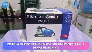 Pistola de Pintura 650W WW Soldas PS-900: Vale a Pena? Unboxing
