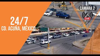🔴24/7 - 2  Cd. Acuña, México Live Cam / Live Music ♫