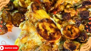 No Dough, No Problem! Plantain & Egg Pizza Recipe | How to make FRITTATA