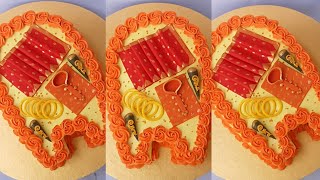কুলা থিম কেক/গায়ে হলুদের কেক/ Kula theme cake / Haldi special kula theme cake decoration tutorial.