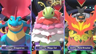 BRAND NEW ABILITIES! MEGA SOL AND DRAGONIZE! POKEMON CHAMPIONS UPDATE!