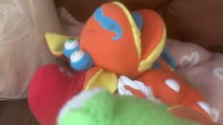 Putting Mario, Buttons, Yoshi, Mango, Candy and Blueball on the sofa