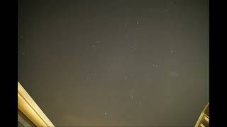 Time Lapse Orion Constellation.
