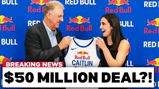 Larry Bird JUST Surprised Caitlin Clark With $50,000,000 Red Bull Deal! | Shocking NBA x WNBA News