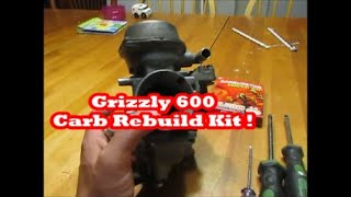2000 Yamaha Grizzly 600 Carb rebuild !