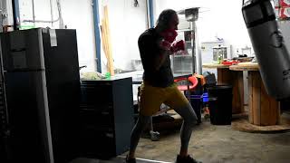 Heavy Bag Fighting June 20 20 Pt 3 - Rnd 4 - Only Boxing - The Sweet Science - More Slips and Stick