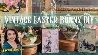 Easy and Beautiful Vintage Easter Bunny Decor DIY Crafts