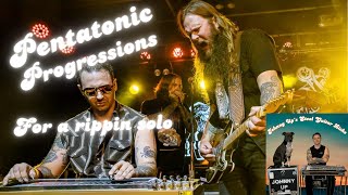 Combining our pentatonic scales with our pedal steel speed picking progressions for a bluesy solo🥶