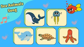Sea Animals Song | Ocean Friends Nursery Rhyme for Toddlers & Babies 🌊
