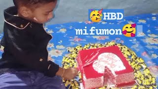🥳മിഫു മോന്റെ HBD🎂 celebration Cake cutting on Mifu Mon night🥳🥰
