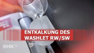 So funktioniert die Entkalkung der TOTO WASHLETs RW und SW | SHK-TV Montage